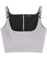 Versace - Medusa '95 Cropped Bustier Top - Lyst