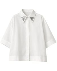 Pinko - Embellished-Collar Shirt - Lyst