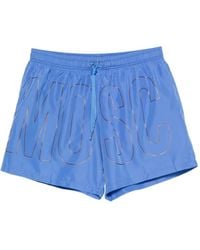 Moschino - Logo-Print Swim Shorts - Lyst