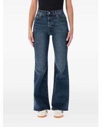 Levi's - Jean Évasé Ribcage À Effet Délavé - Lyst