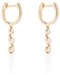 EF Collection - 14Kt Diamond Huggie Earring - Lyst