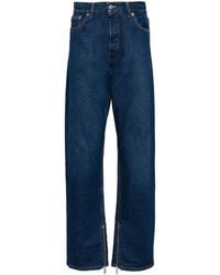 Off-White c/o Virgil Abloh - Arr Tab Zip Det Skate Wide-leg Jeans - Lyst