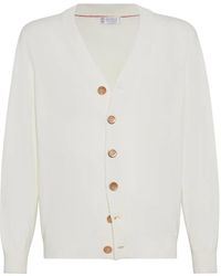 Brunello Cucinelli - Cashmere Cardigan - Lyst