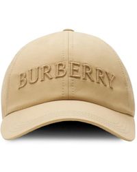 Burberry - Logo Gabardine Baseball Cap - Lyst