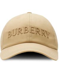 Burberry - ロゴ ギャバジン キャップ - Lyst