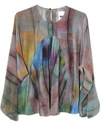 Anntian - Printed Silk Blouse - Lyst