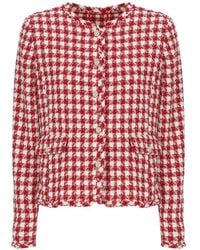 Emme - Fringed-Trim Cropped Tweed Jacket - Lyst