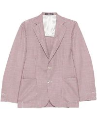 Barba Napoli - Blazer À Motif Pied-De-Poule - Lyst