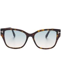 Tom Ford - Elsa Square-frame Sunglasses - Lyst