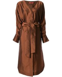 Manning Cartell Jurk Met Striktaille - Bruin