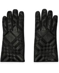 Burberry - Leather Gloves - Lyst