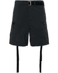 Sacai - Strap-detailing Belted Cargo Shorts - Lyst