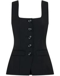 Anna Quan - Marisol Button-Up Sleeveless Top - Lyst