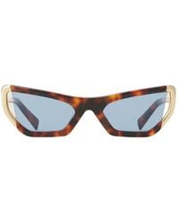 Lanvin - Geometric-Frame Sunglasses - Lyst