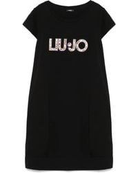 Liu Jo - Logo-Embellished Mini Dress - Lyst