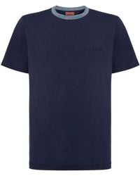 Missoni - Embroidered Cotton T-Shirt - Lyst