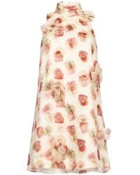 Cinq À Sept - Floral Appliqué Dress - Lyst