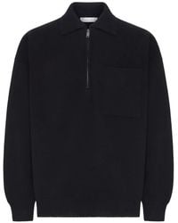 Roberto Collina - Half-Zip Chest-Pocket Sweater - Lyst