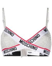 Moschino - ロゴトリム ブラ - Lyst
