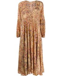 Mes Demoiselles Paisley Print Maxi Dress - Yellow