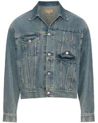 MM6 by Maison Martin Margiela - Giacca Denim Con Tasca - Lyst