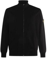 Stone Island - Turtleneck Zip-Up Sweatshirt - Lyst