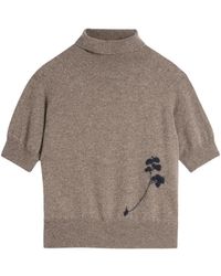 Zanone - Maglione A Collo Alto Con Ricamo - Lyst