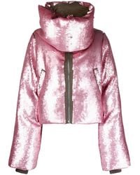 Rick Owens - Sequin-Embellished Wool Puffer Jacket - Lyst