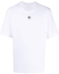 Marine Serre - T-Shirt mit Sichelmond-Print - Lyst
