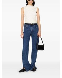 Anine Bing - Lucia Draped Cowl-Neck Top - Lyst
