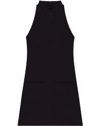 Courreges - Ärmelloses Kleid mit Stehkragen - Lyst