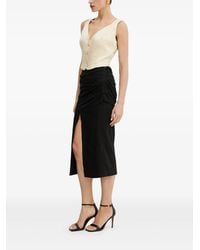 Guess - Button-Front Sleeveless Top - Lyst