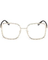 GUESS EYEWEAR - Brille Mit Eckigem Gestell - Lyst