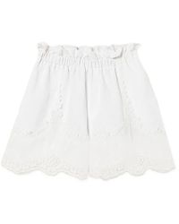 Twinset - Linen Shorts With Lace - Lyst