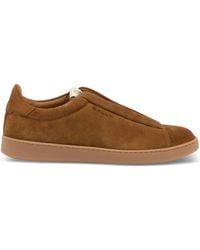 Bally - Retro Crest Suede Sneakers - Lyst
