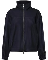 Pinko - Zip-Up Funnel-Neck Coat - Lyst