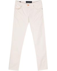 Hand Picked - Orvieto Mid-rise Slim-fit Chinos - Lyst