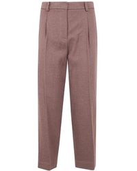 DR. HOPE - Pleated Tapered Trousers - Lyst