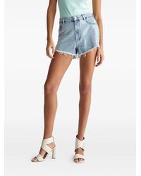 Liu Jo - Pantalones vaqueros cortos con lentejuelas - Lyst