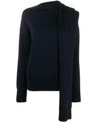 Nina Ricci Scarf Neck Jumper - Blue