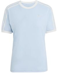 adidas - ラッフル スリーストライプ Tシャツ - Lyst