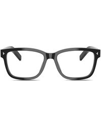 Prada - Brille Mit Eckigem Gestell - Lyst