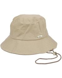 Barbour - Logo-Plaque Drawstring Bucket Hat - Lyst