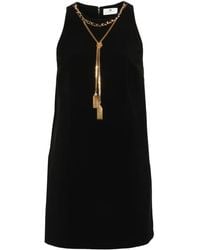 Elisabetta Franchi - Vestido corto con detalle de cadena - Lyst