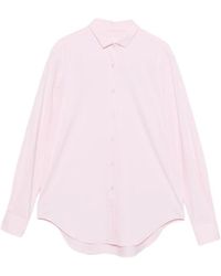 Xacus - Giselle Curved-Hem Long-Sleeve Shirt - Lyst