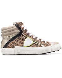 Philippe Model - High-Top-Sneakers Mit Leoparden-Print - Lyst