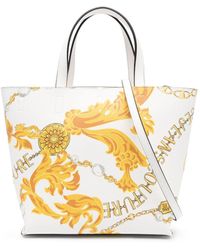 Versace - Chain Couture-print Tote Bag - Lyst