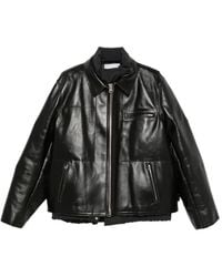 Sacai - Jack Met Leren Vlak - Lyst