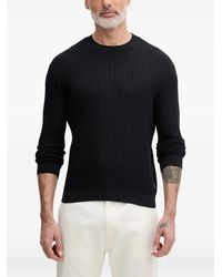 ARMANI EXCHANGE - Ribbed-Knit Sweater - Lyst