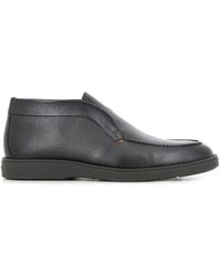 Santoni - Bottines En Cuir Grainé - Lyst